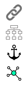 link building icons oneline
