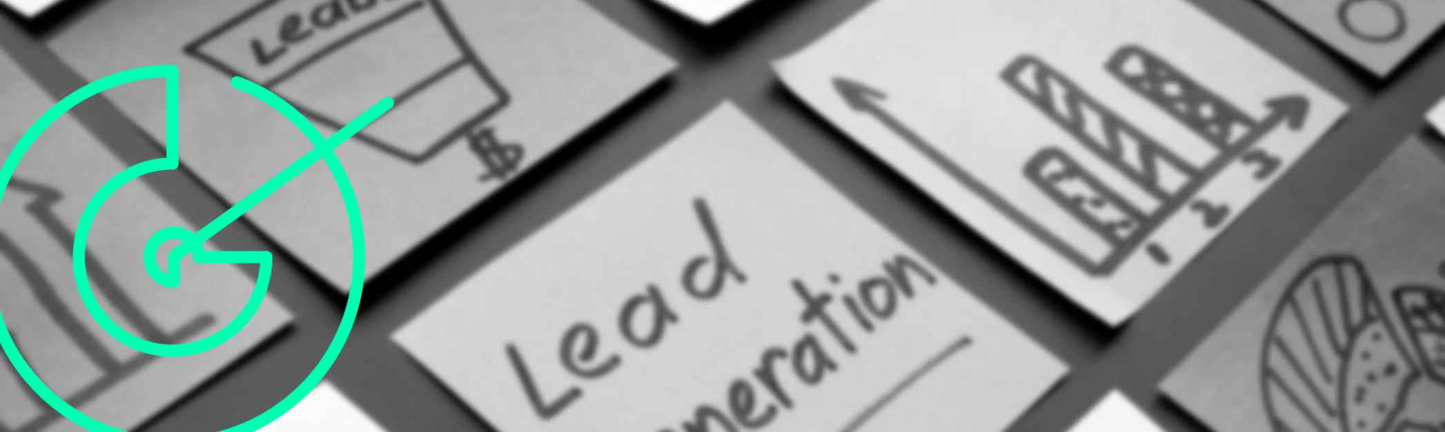 B2B lead generation sticky notes